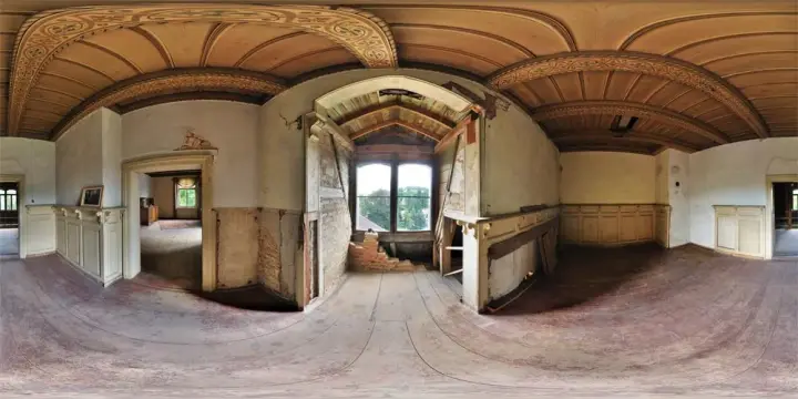 360° Panorama: Kanitz-Kyawsches Schloss - Zimmer 2 in Hainewalde