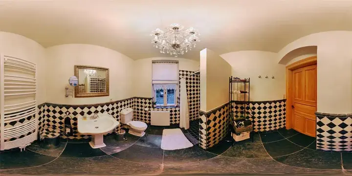 360° Panorama: Bad 2 in Schloß Halbendorf