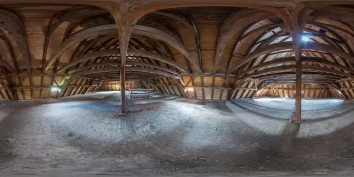 360° Panorama: Wasserschloss Tauchritz - Spitzboden