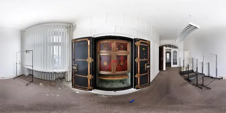 360° Panorama: Einbautresor in Textilfabrik Oberlausitz Verwaltung