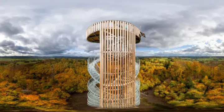 Virtueller Rundgang in der Nähe: Aussichtsturm - Sicht nach Süden