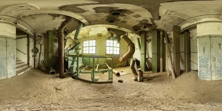 360° Panorama: Siloturm 2.Stock in VEB Getreidewirtschaft Dresden