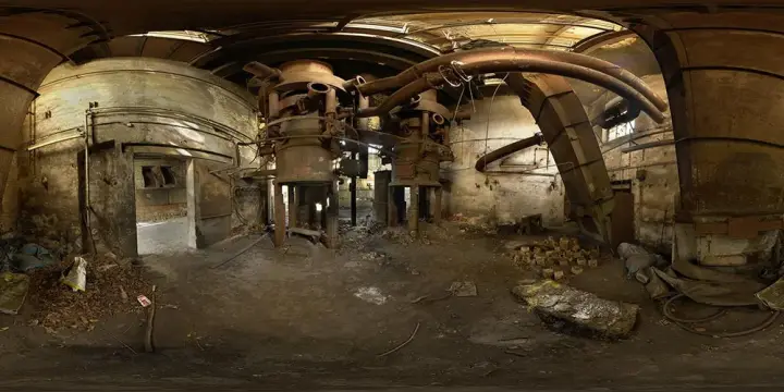 360° Panorama: Alte Gießerei - Anlagen in Eisengiesserei und Maschinenfabrik Bautzen (EMAG)