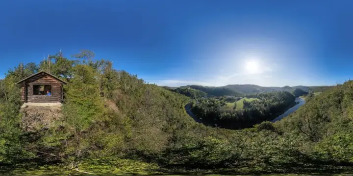 360° Panorama: Aussichtspunkt Reißertsruh in Ziegenrück