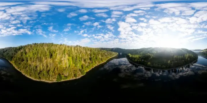 360° Panorama: Kraftwerk Conrod - Ansicht von Südwesten in Paska