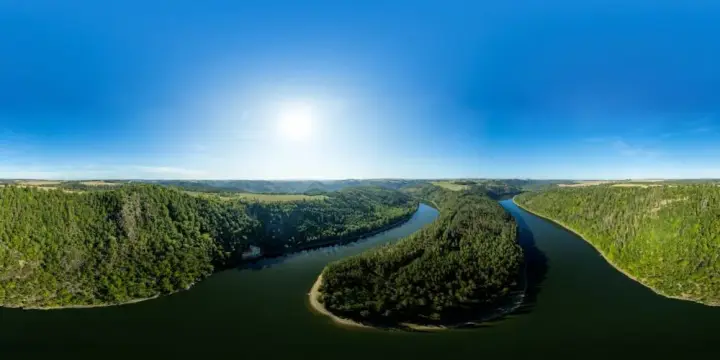 360° Panorama: Kraftwerk Conrod - Ansicht von Westen in Paska