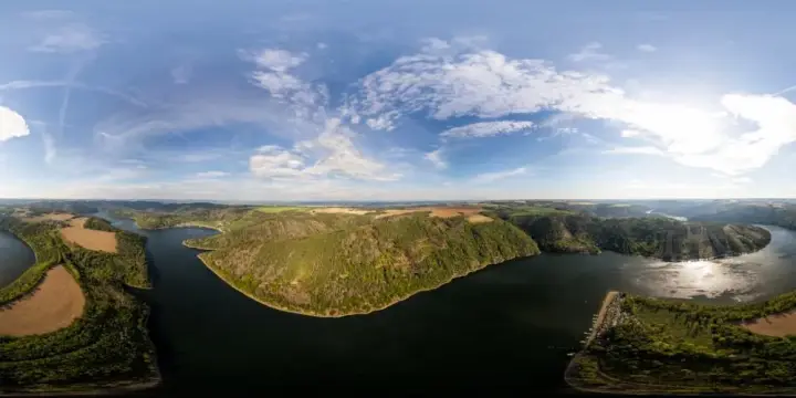 360° Panorama: Talsperre Hohenwarte I in Wilhelmsdorf
