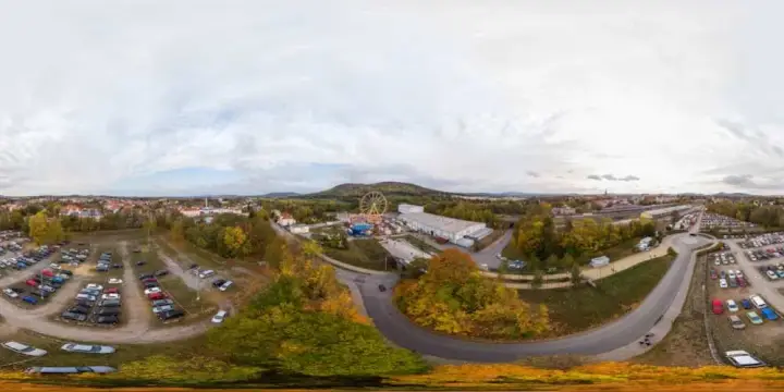 360° Panorama: Luftpanorama - Löbauer Wiesn 2018