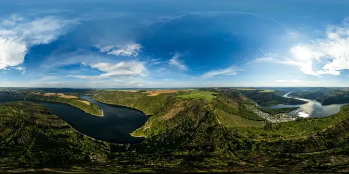 360° Panorama: über dem Mooshäuschen in Wilhelmsdorf