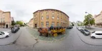 360° Panorama Vorschau: Alte Post - Postkutsche am Postplatz in Stadt Bautzen
