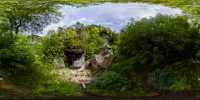 360° Panorama Vorschau: Altes Gaswerk - Westansicht in Hrensko/ Herrnskretschen