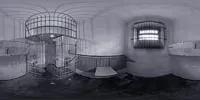 360° Panorama Vorschau: Stasiknast Bautzen II Arrestzelle in Stasigefängnis Bautzen II