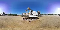 360° Panorama Vorschau: Alter Bagger in Schaufelradbagger Nr. 1452