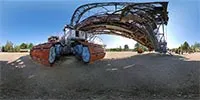 360° Panorama Vorschau: Kettenfahrwerke in Schaufelradbagger Nr. 1452