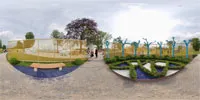360° Panorama Vorschau: Blaue Bäume in Bundesgartenschau 2009