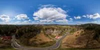360° Panorama Vorschau: Felsenburg Sloup (Einsiedlerstein, auch Bürgstein) in Tschechien