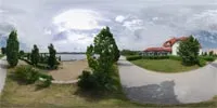 360° Panorama Vorschau: Außenansicht in Hotel "Haus am See"