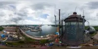 360° Panorama Vorschau: Aussicht vom Leuchtturm Swinemünde/ Latarnia Morska in Polen