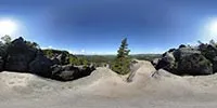 360° Panorama Vorschau: Ausstieg obere Häntschelstiege in Sächsische Schweiz